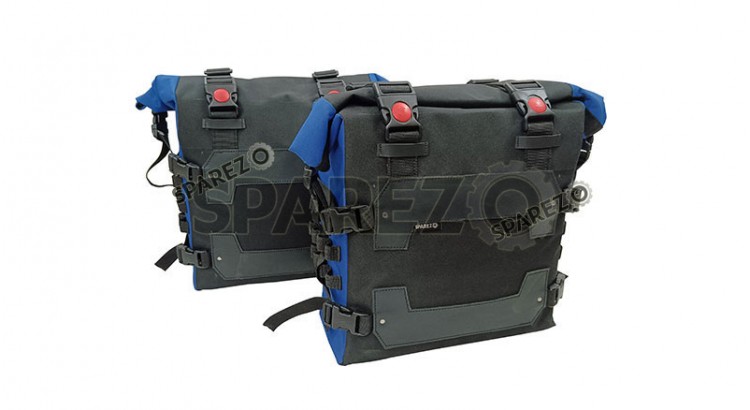 Fit For Royal Enfield Guerrilla 450 Canvas Pannier Bags - SPAREZO